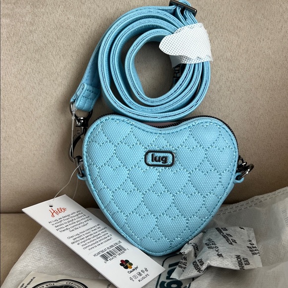 Lug Handbags - NWT Lug Heartbeat Matte Luxe VL Mini Crossbody Bag in Bubble Blue 🩵